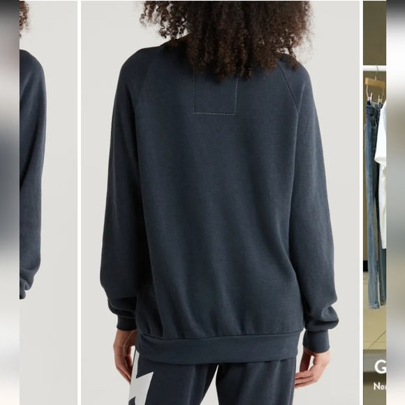 Aviator Nation Bolt Crew Sweatshirt Charcoal Size XXL - Picture 2 of 15